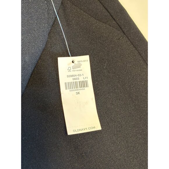 Old Navy Women's 3X Taylor Wide Leg Trousers Black Polyester Blend Pants NWT - Picture 4 of 8